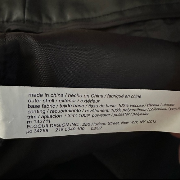 Eloquii Elements Faux Leather Pants Plus Size 20 - Picture 6 of 9